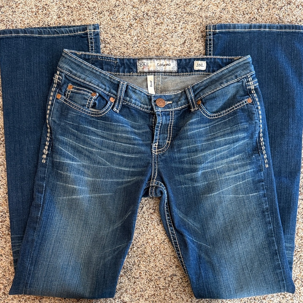 BKE Sabrina Women's Indigo Boot Cut Jeans 28W x 33.5W